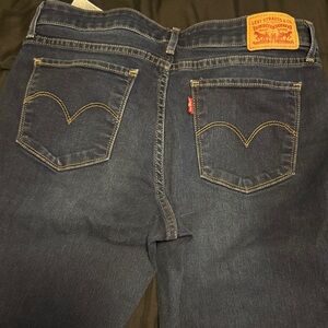 LEVI 711 Dark Blue Denim Jeans W31 x L30